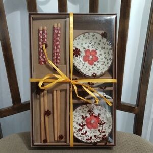 Japanese Style Chopsticks And Saucer Set